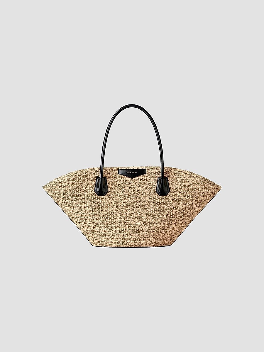 Givenchy Women's Small Antigona Basket Tote Bag in Raffia - Natural