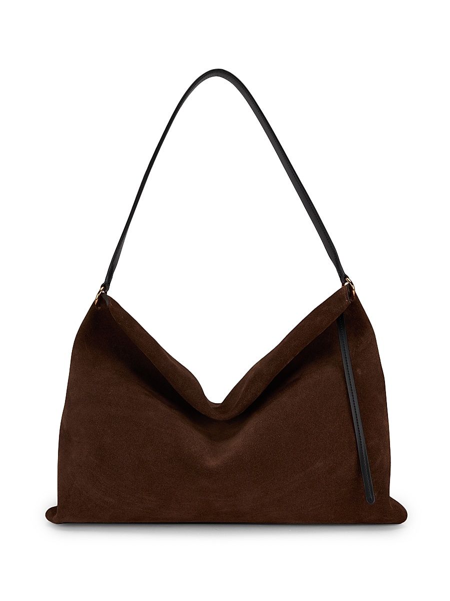 Women's Penelope Leather Tote Bag - Palissander Suede
