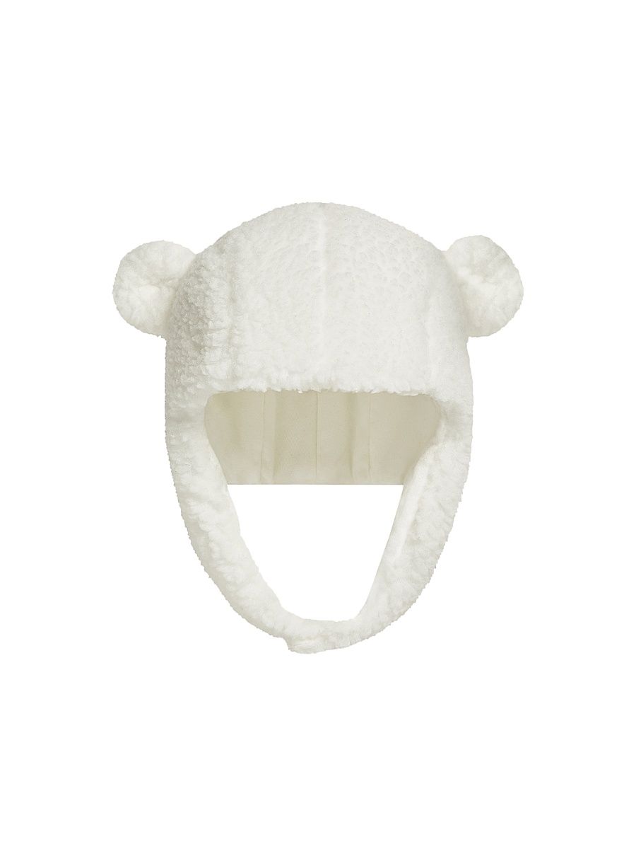 Men's Baby's Hat in Teddy - White - Size XS