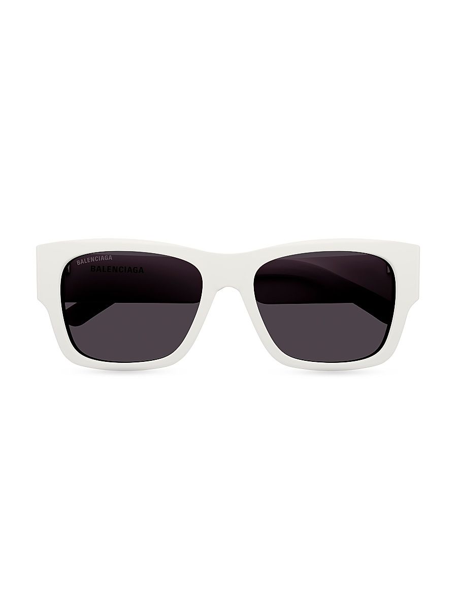 Men's Max 36MM Square Acetate Sunglasses - White