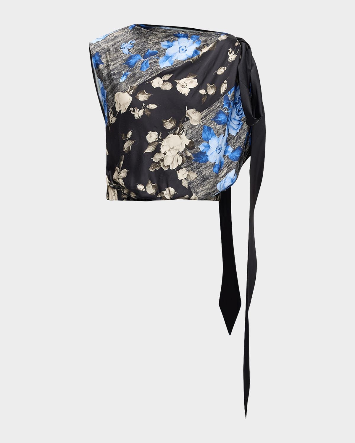 Draped Bow-Detail Top