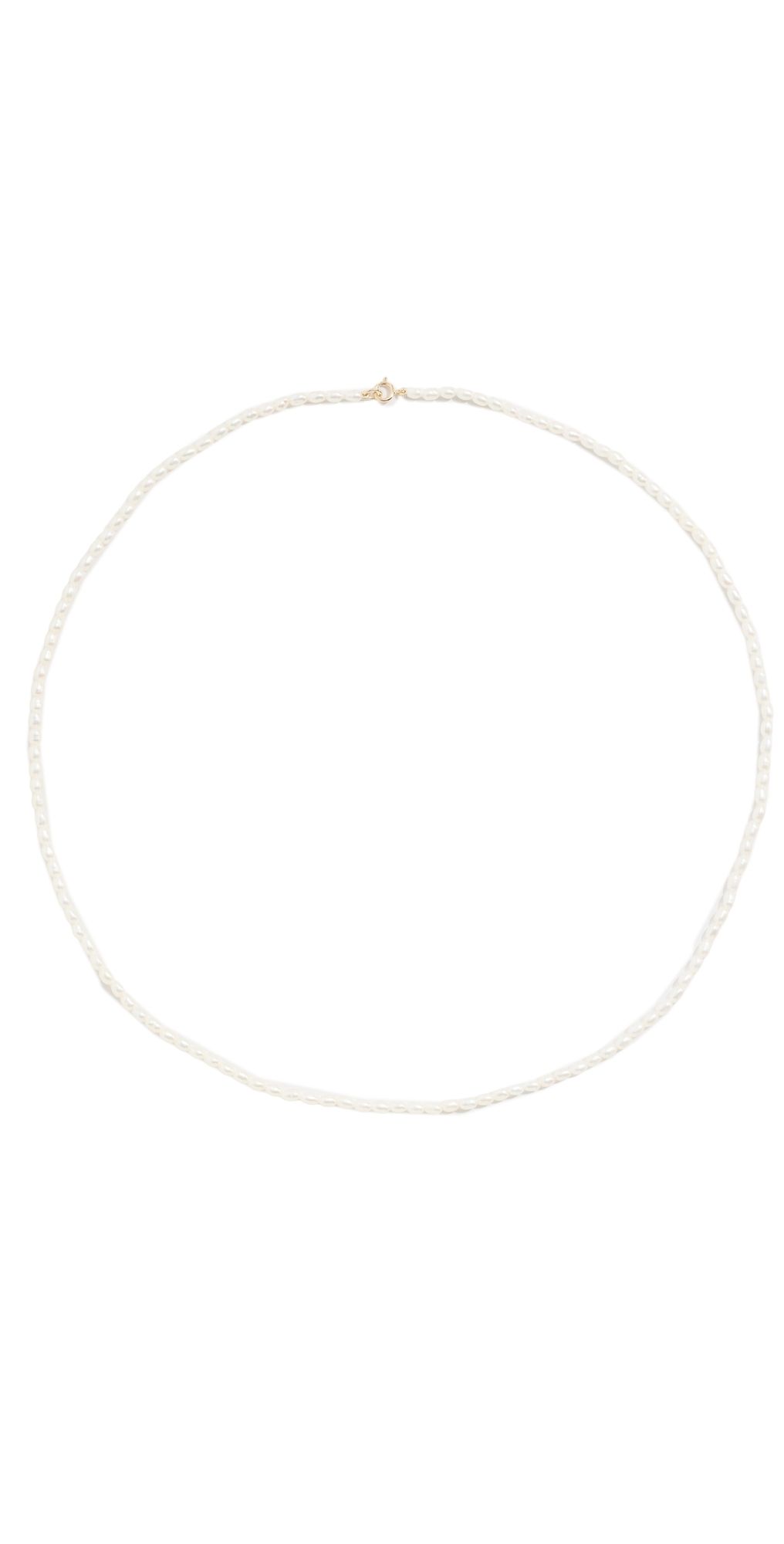 Ariel Gordon Jewelry Petite Pearl Beaded Necklace Pearl/14k Gold One Size