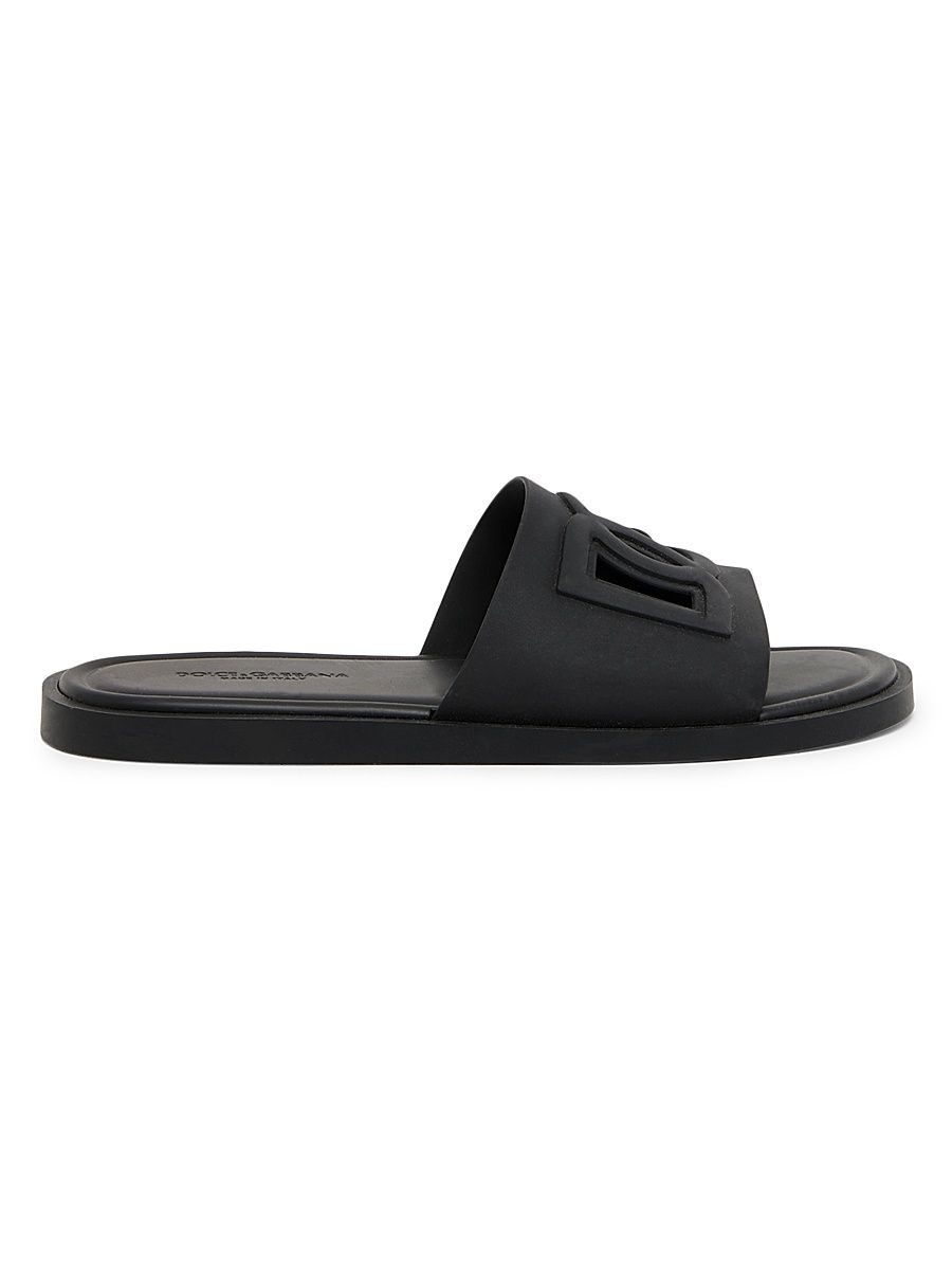 Men's Gomma Logo Slides - Nero - Size 13 Sandals