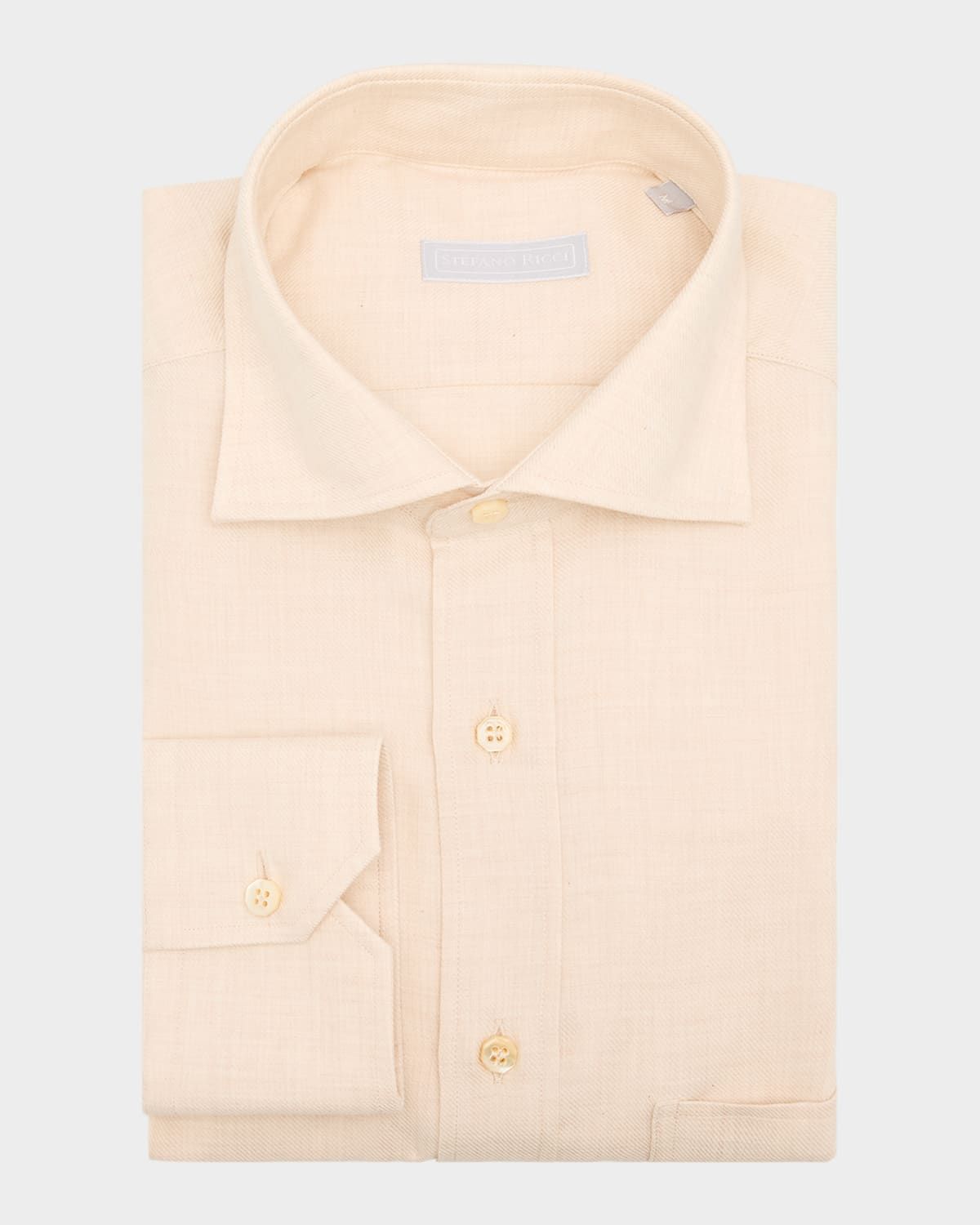 Men & apos;s Cotton Cashmere Dress Shirt