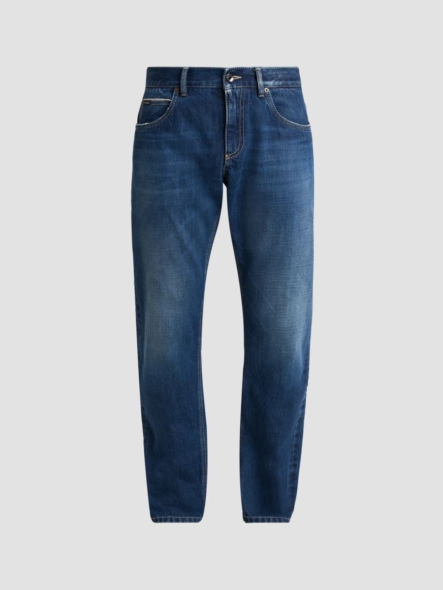 Dolce & Gabbana Men's Sharabti Emery Straight-Leg Jeans - Medium Blue - Size 40