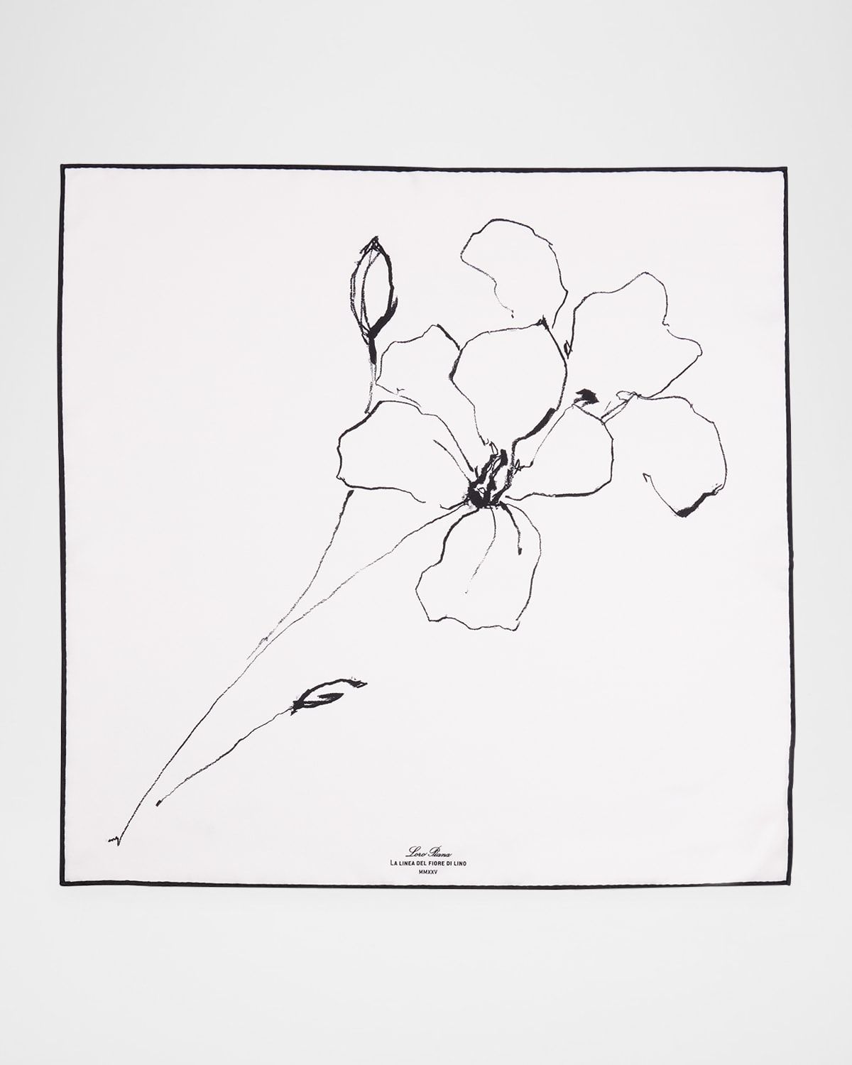 Linea Del Fiore Di Lino Silk Scarf