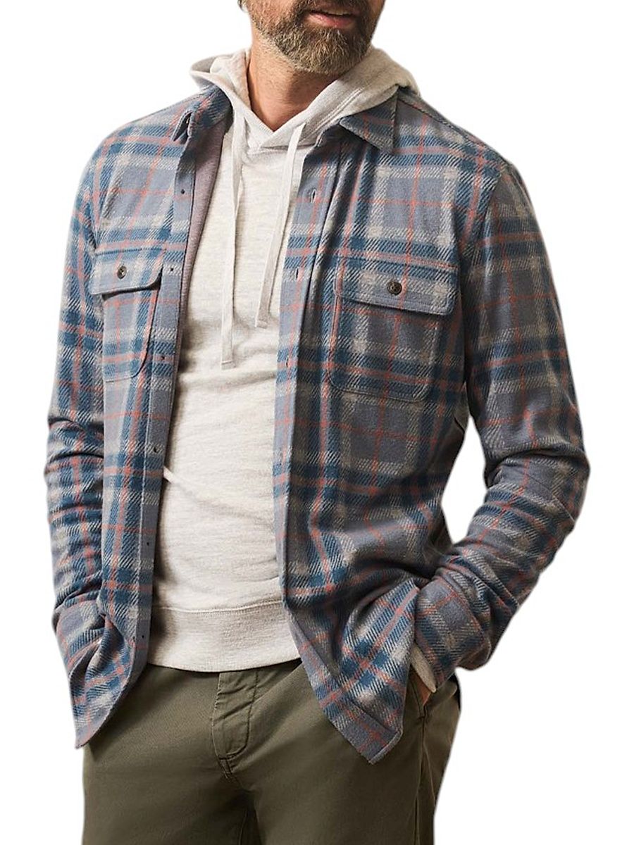 Men's Legend Sweater Plaid Button-Front Shirt - Three Lakes Plaid - Size Small
