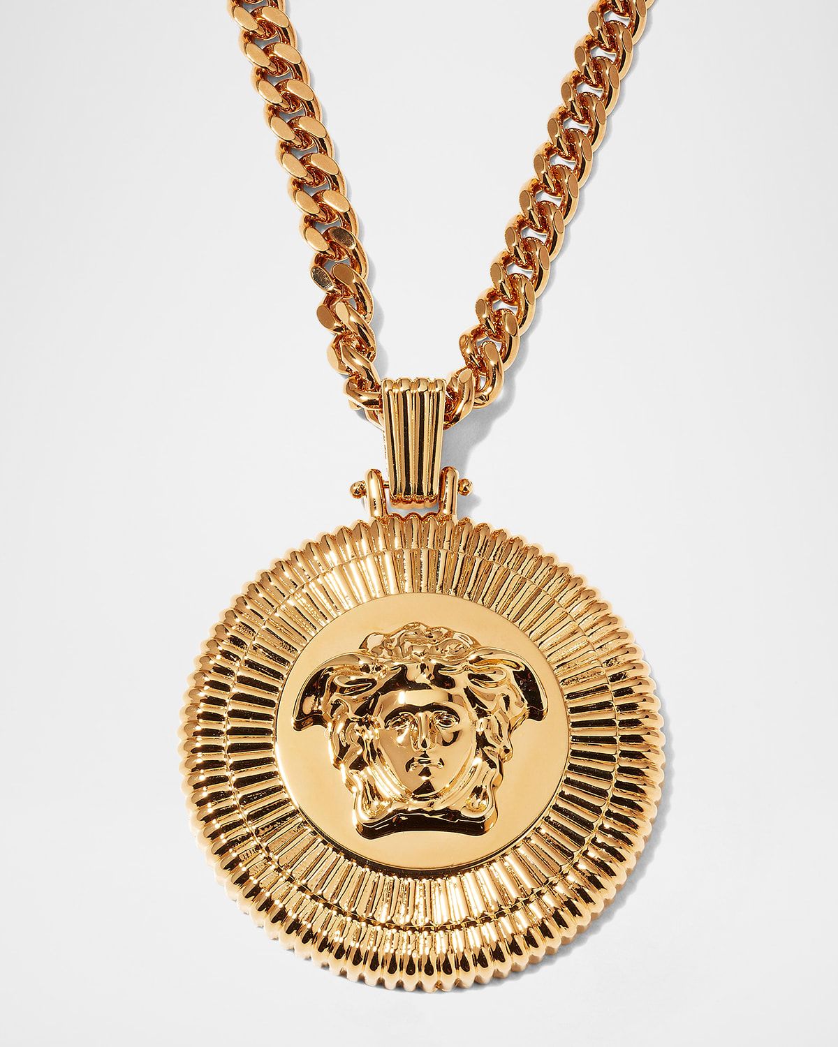 Men & apos;s Medusa Biggie Pendant Necklace, 20"L