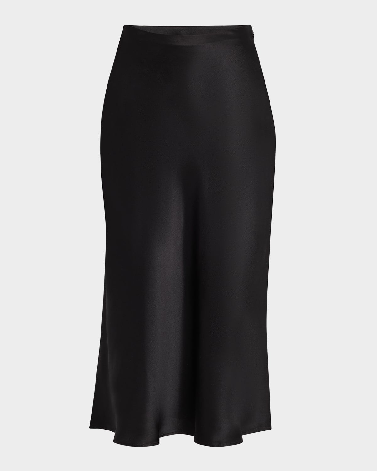 Silk Midi Slip Skirt