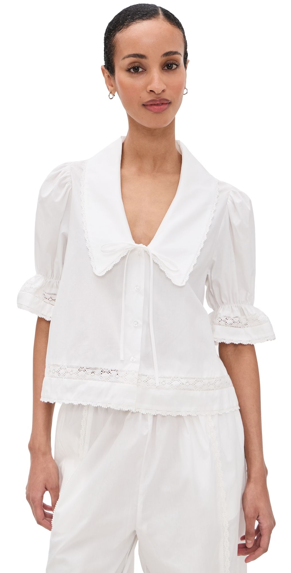 ROAME Maisie Tie Shirt White XL