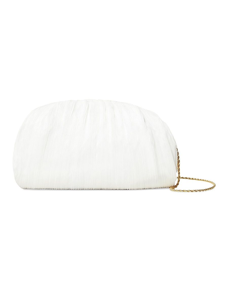 Women's Bailey Pleated Frame Clutch - Pearl