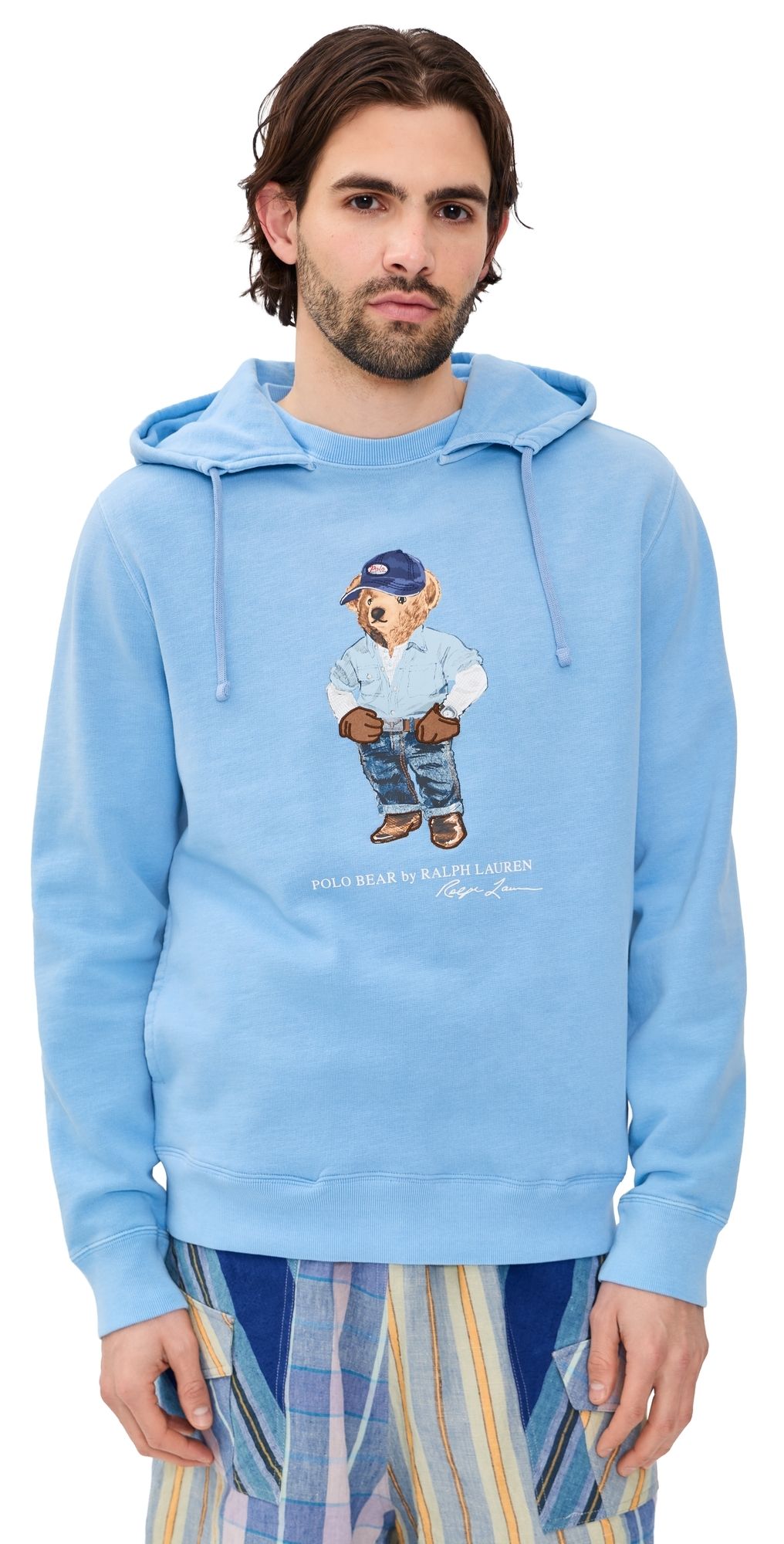 Polo Ralph Lauren Original Label Denim Bear Hoodie Chambray Blue/Denim Bear M