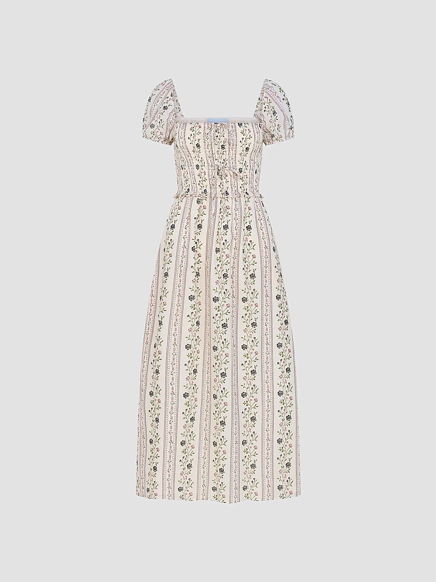 Women's The Aster Nap Dress - Kelmscott Ribbon Stripe - Size XXL