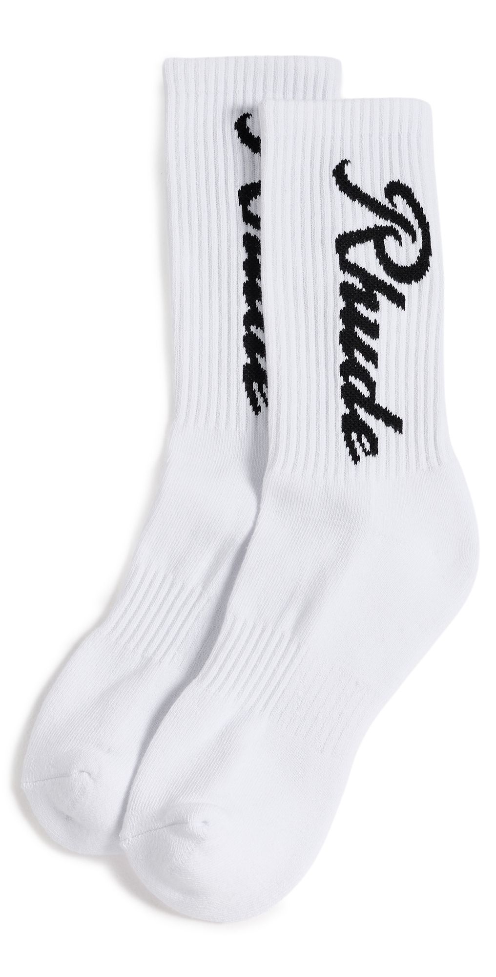 Rhude Destinado Script Socks White / Black One Size