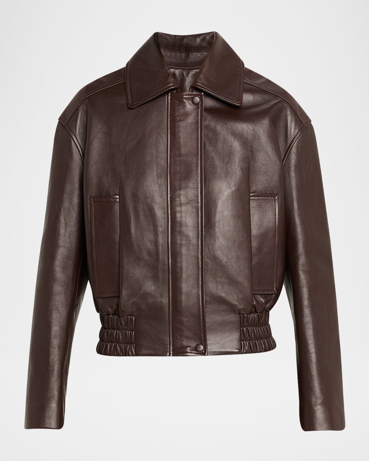 Otto Leather Bomber Jacket