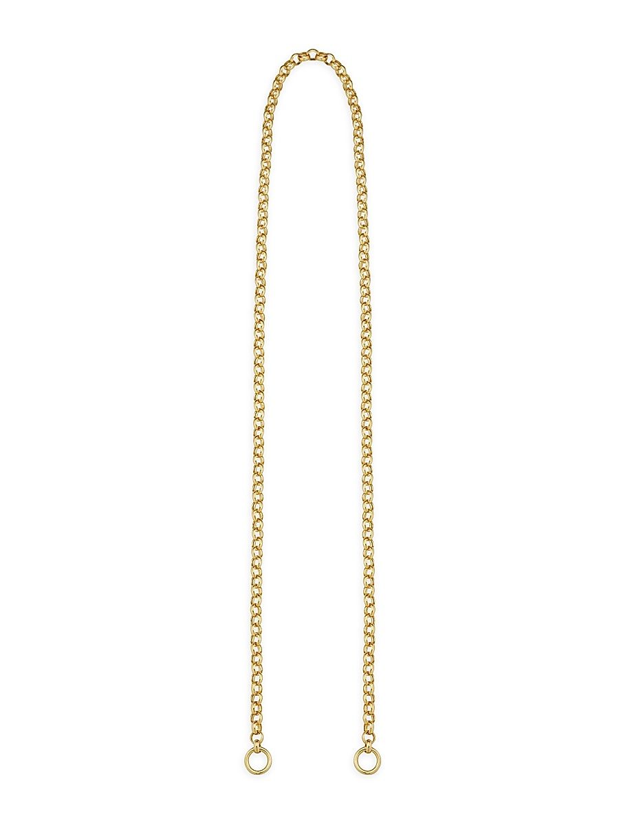 Oradina Women's Rimini Rolo Split Necklace in 14K Yellow Gold - Gold