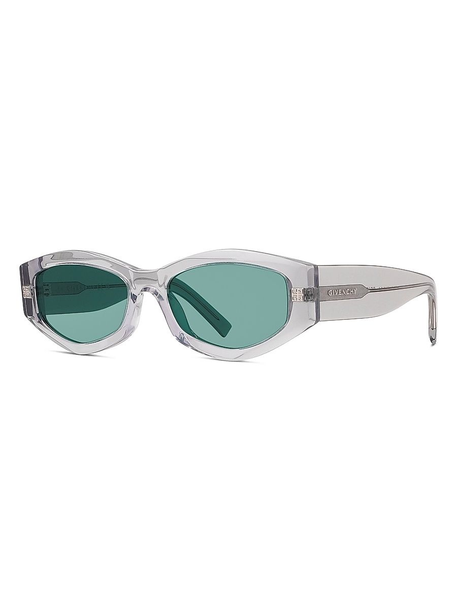 Men's GV Day 54MM Geometric Sunglasses - Grey Green