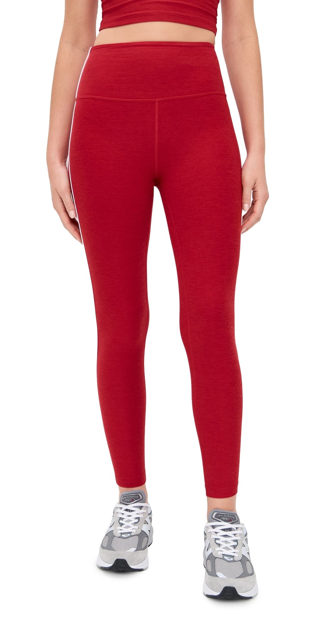 Beyond Yoga Spacedye Ready Midi Leggings Holly Red Heather XS