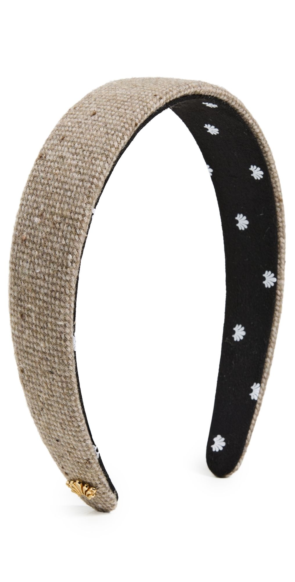 Lele Sadoughi Bessette Tweed Headband Stone One Size