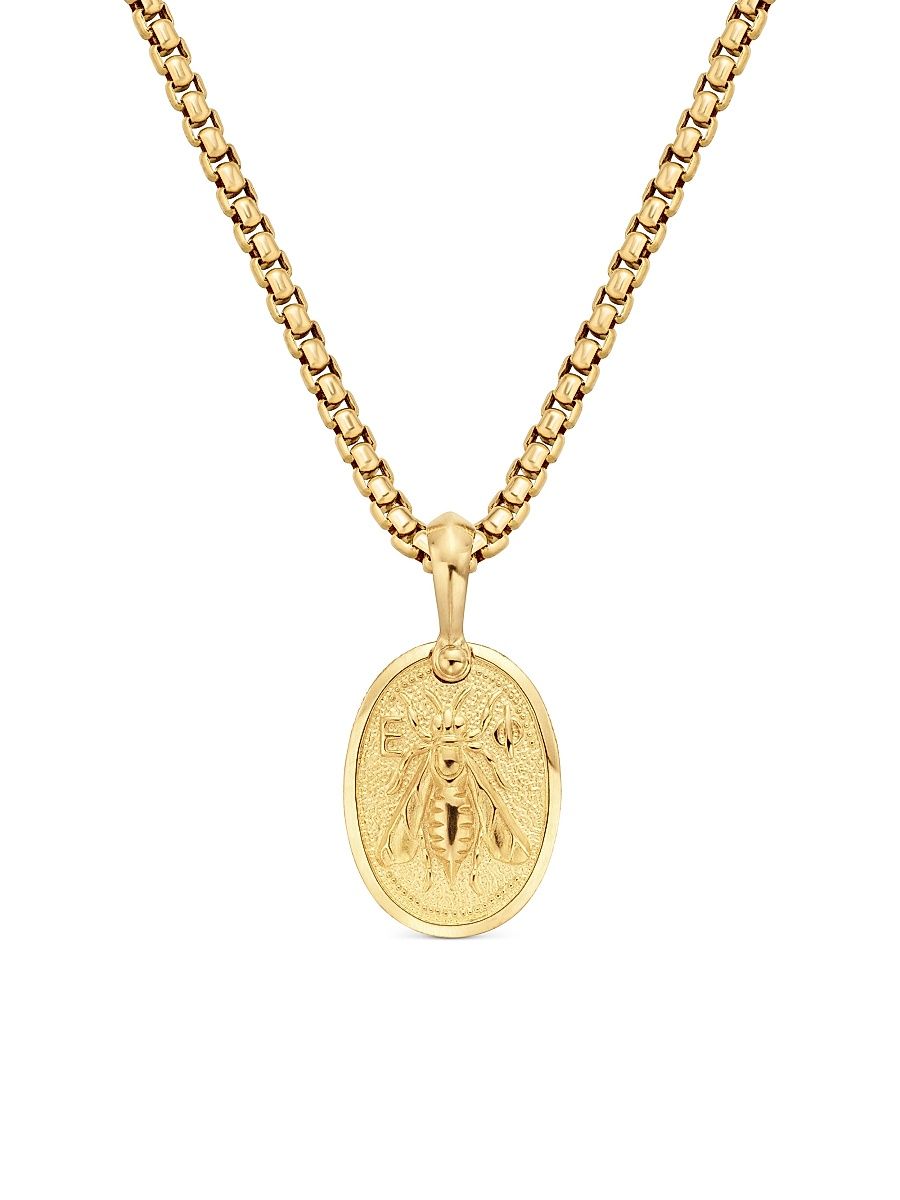 Men's Petrvs Bee Amulet in 18K Yellow Gold - Gold