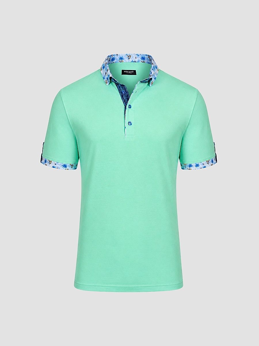Men's Newton Marthyr Polo Shirt - Green - Size Medium