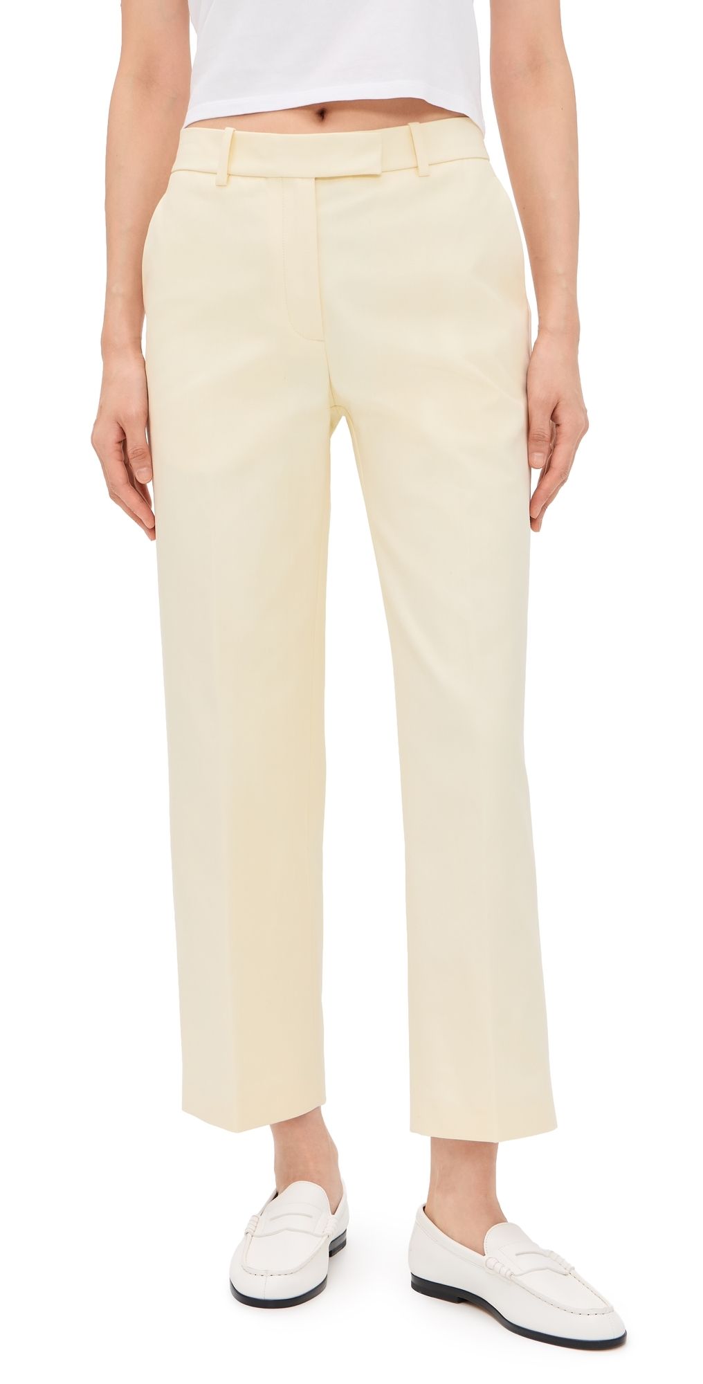Renggli Cotton Twill Tailored Trousers Buttercream 6
