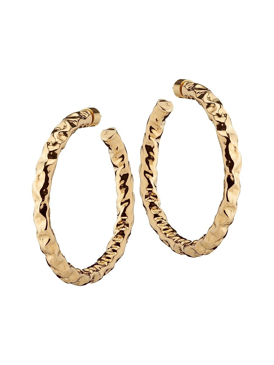 Women's Maeve 10K-Gold-Plated Petite Hoop Earrings - Yellow Gold