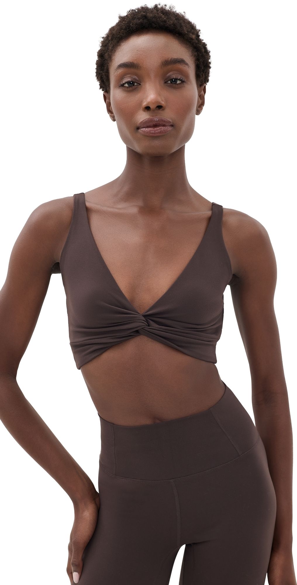 FP Movement Never Better Twist Crop Top Chocolate XL