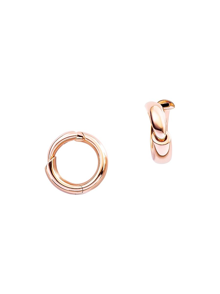 Women's Calla The One Small 18K Rose Gold Hoop Earrings - Rose Gold
