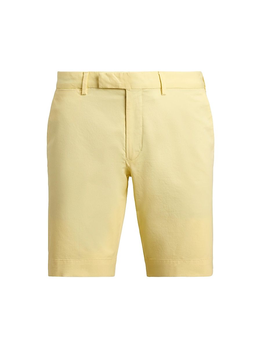 Men's Stretch-Cotton Twill Shorts - T Bird Yellow - Size 40