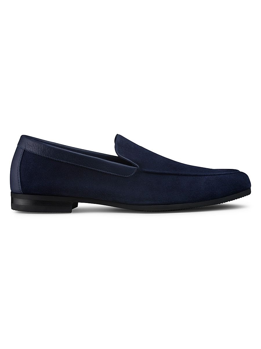 Men's Tyne Suede Loafers - Deep Navy - Size 12