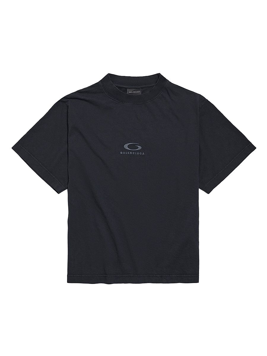 Women's Loop Sports Icon Medium Fit T-Shirt - Faded Black - Size XL