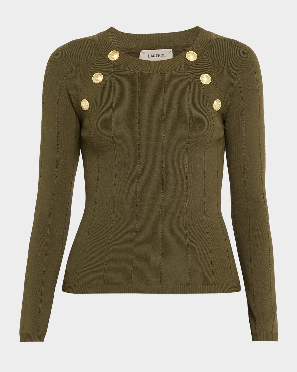 Gretchen Button Knit Pullover