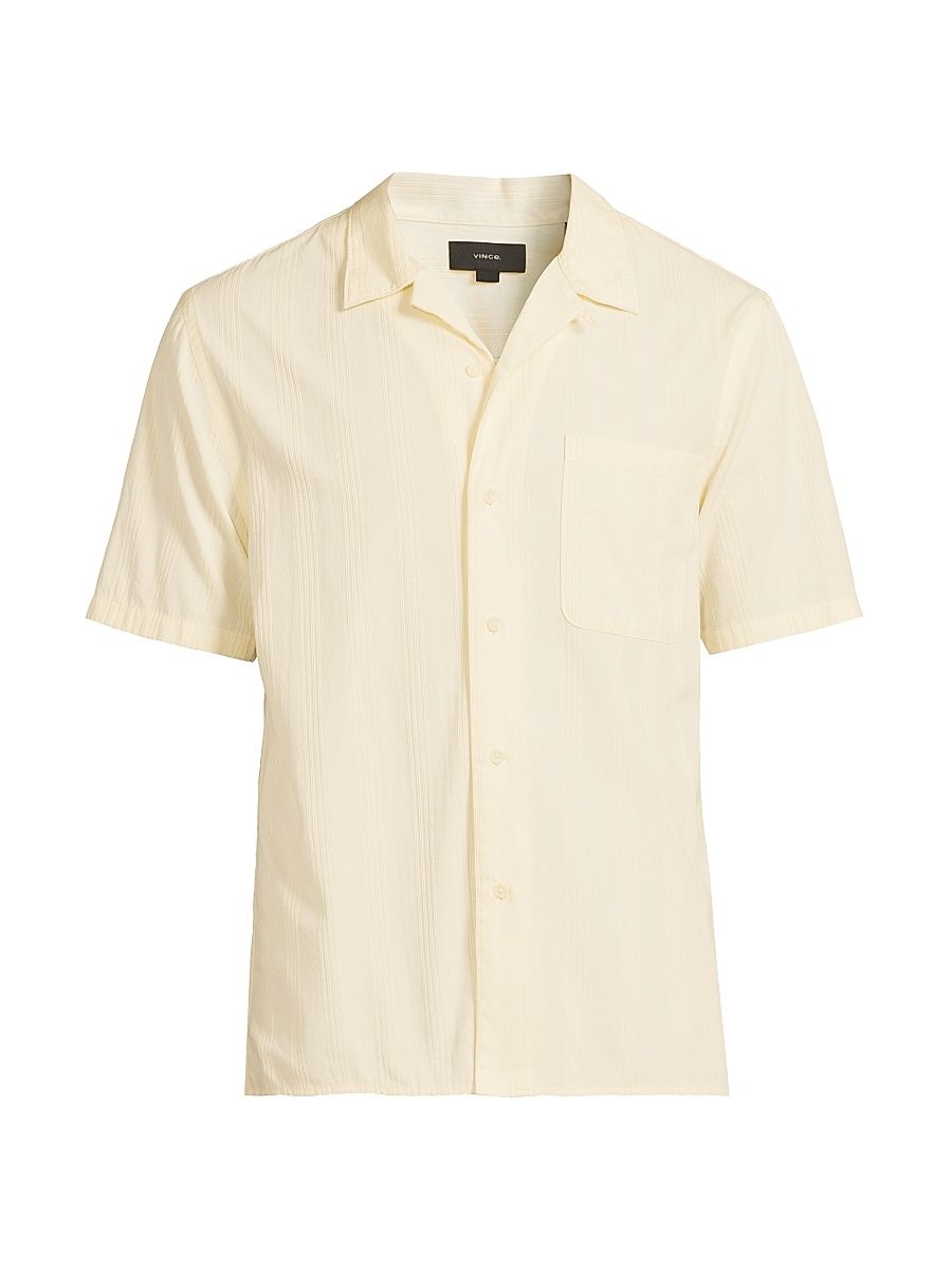 Men's Union Striped Cotton Shirt - Meadowlark - Size XXL