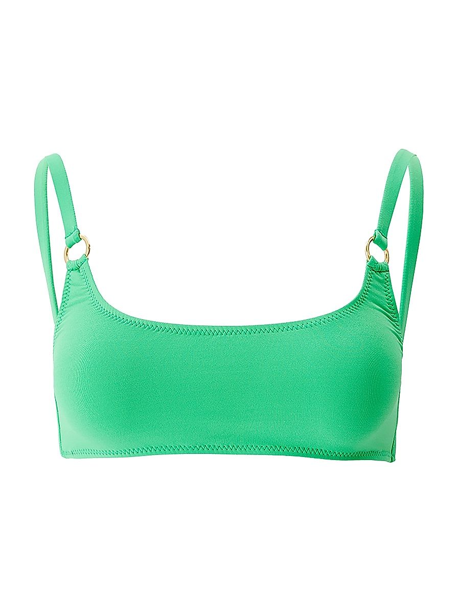 Women's Bari Stretch Bikini Top - Green - Size 12