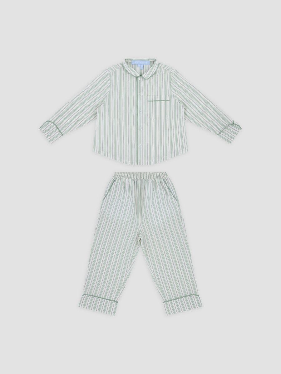 Hill House Home Girl's Baby Girl's The Baby Quentin Set - Andrew Stripe - Size 18 Months