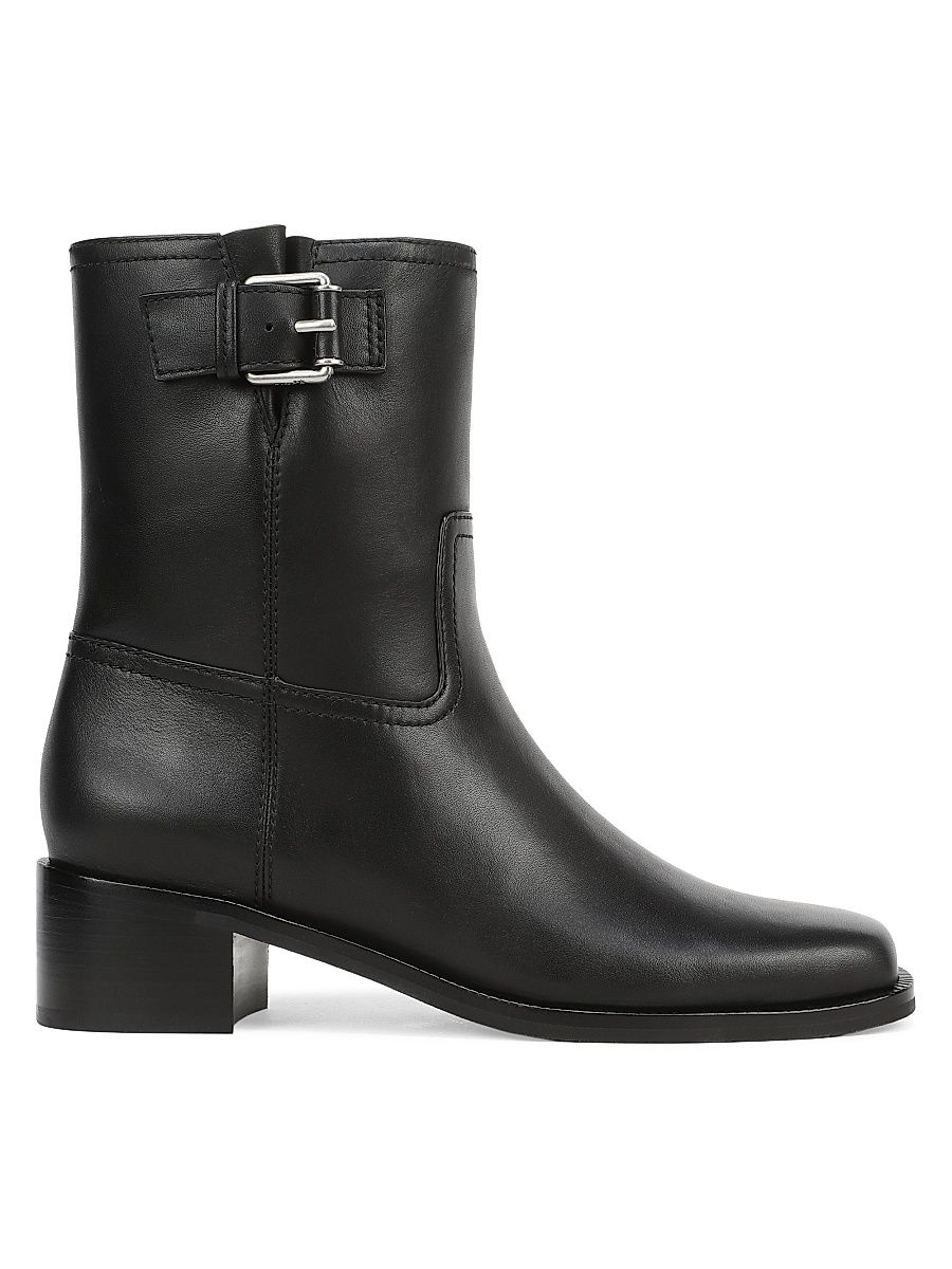 Women's London 45MM Leather Boots - Black - Size 5