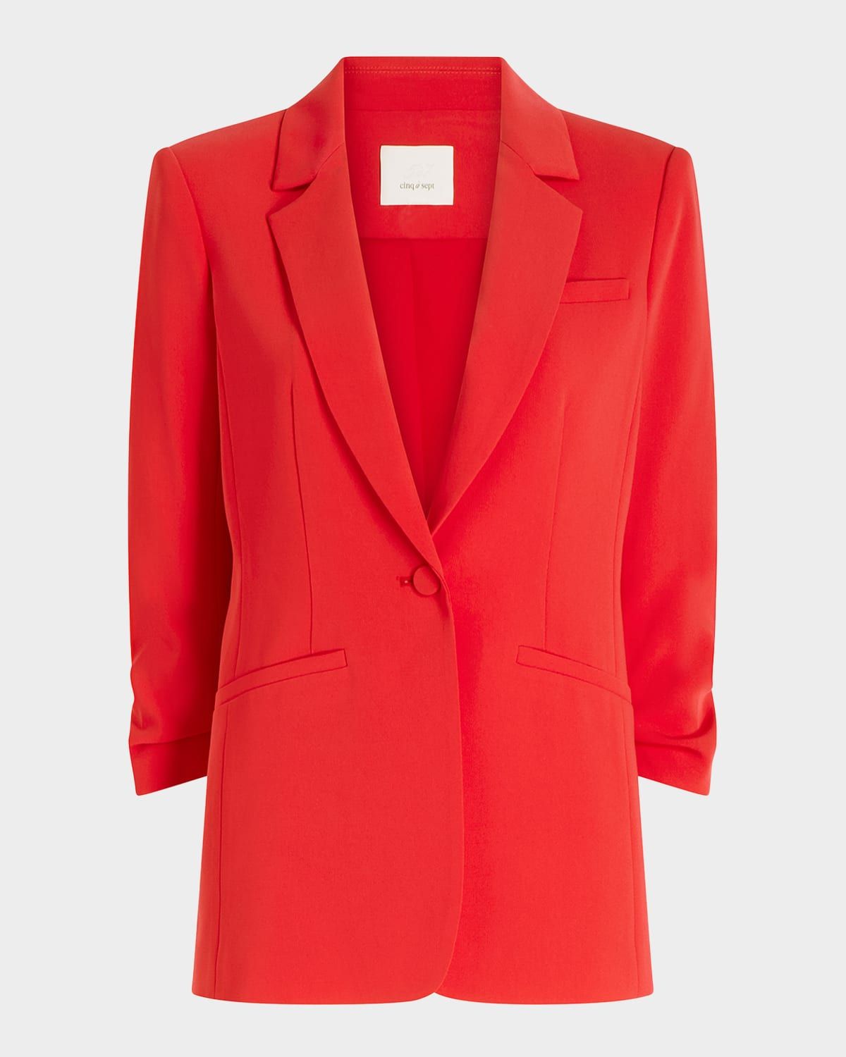 Khloe Crepe 3/4-Sleeve Blazer