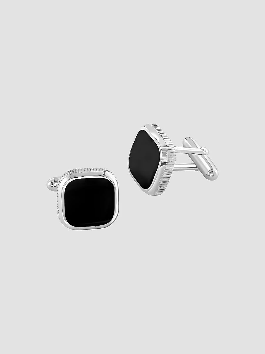 Saks Fifth Avenue Collection Men's COLLECTION 925 Sterling Silver & Agate Cufflinks - Silver