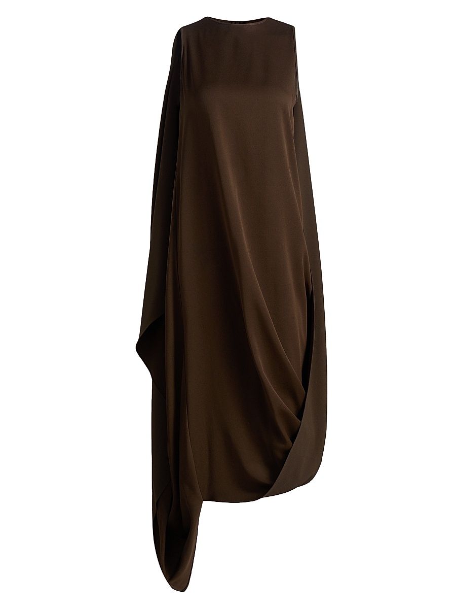 Women's Draped Sail Dress - Espresso - Size XL
