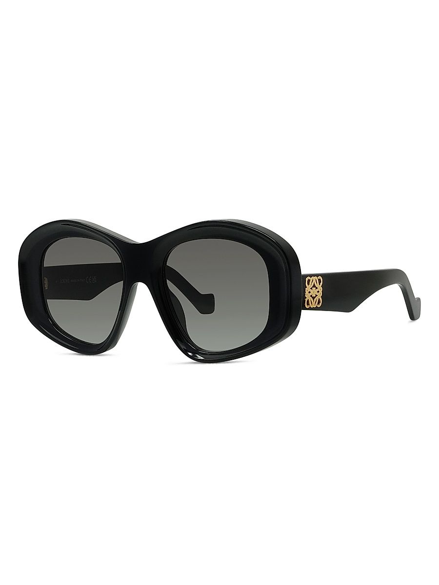 Women's Anagram 51MM Geometric Sunglasses - Black