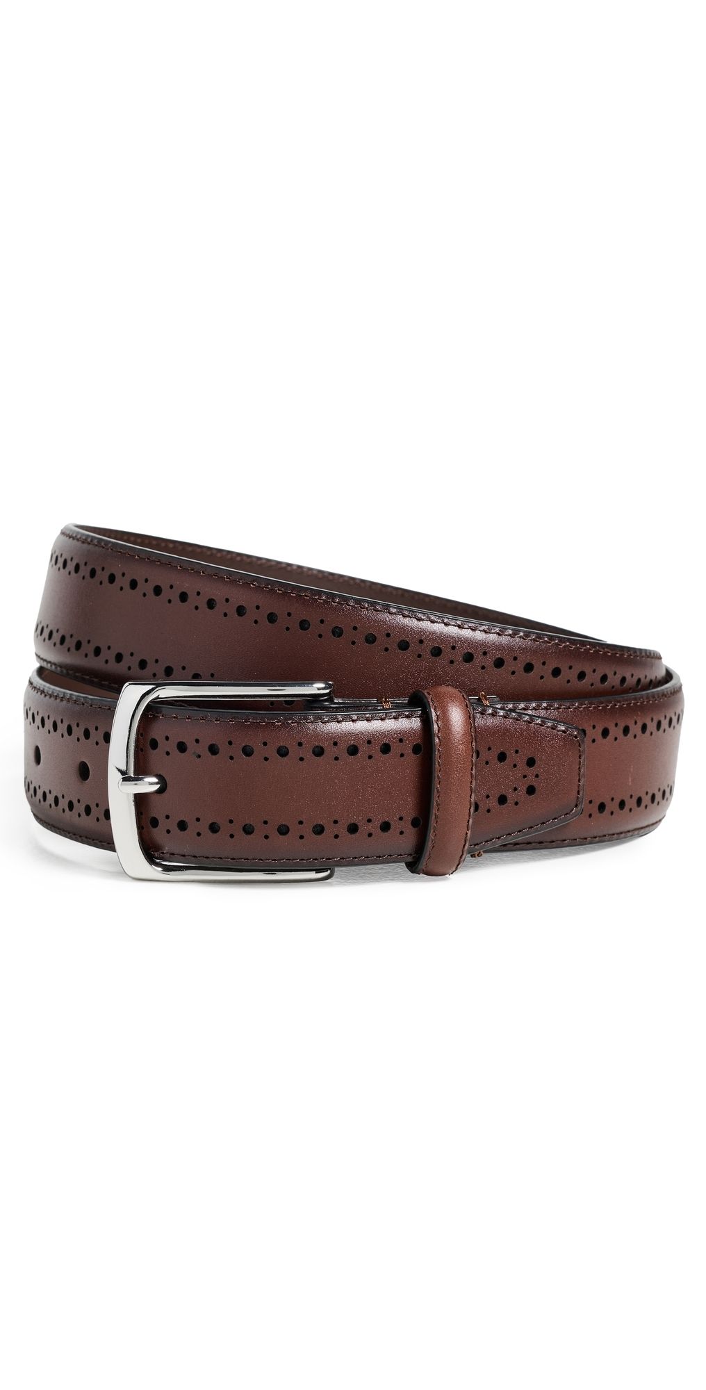 Allen Edmonds Manistee Dress Belt Chili Leather 30