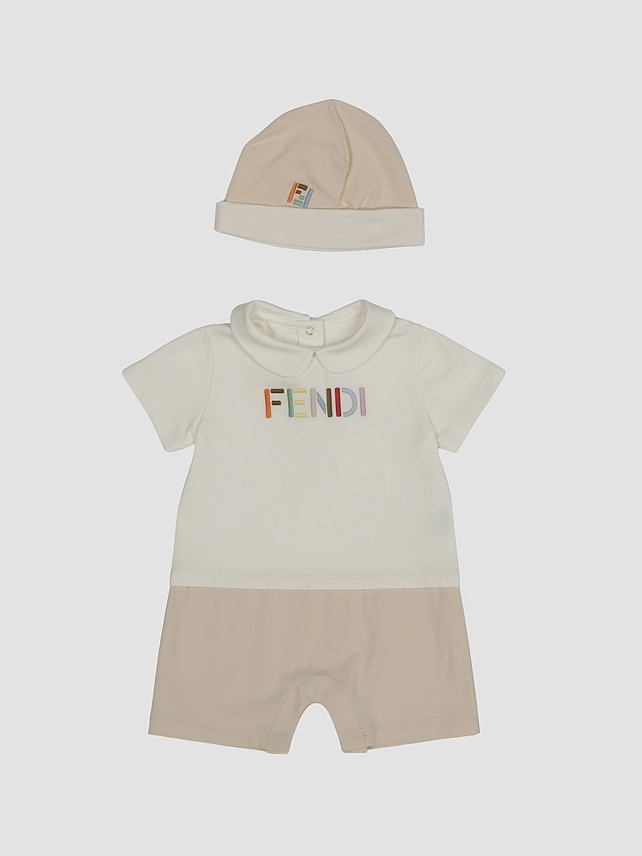 Baby Boy's 2-Piece Beanie & Romper Set - Gesso - Size 6 Months