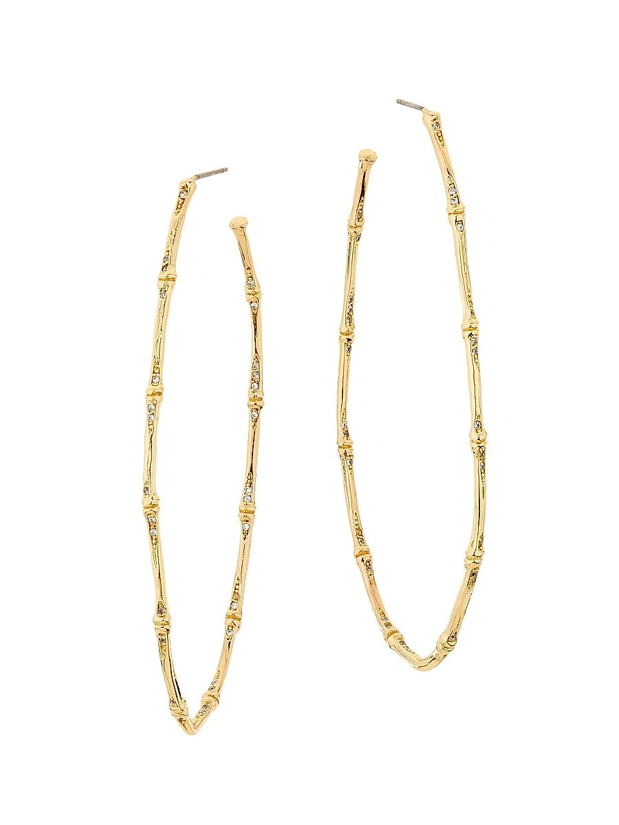 Women's Geometrical Hoops Bayley Goldtone Earrings - Gold