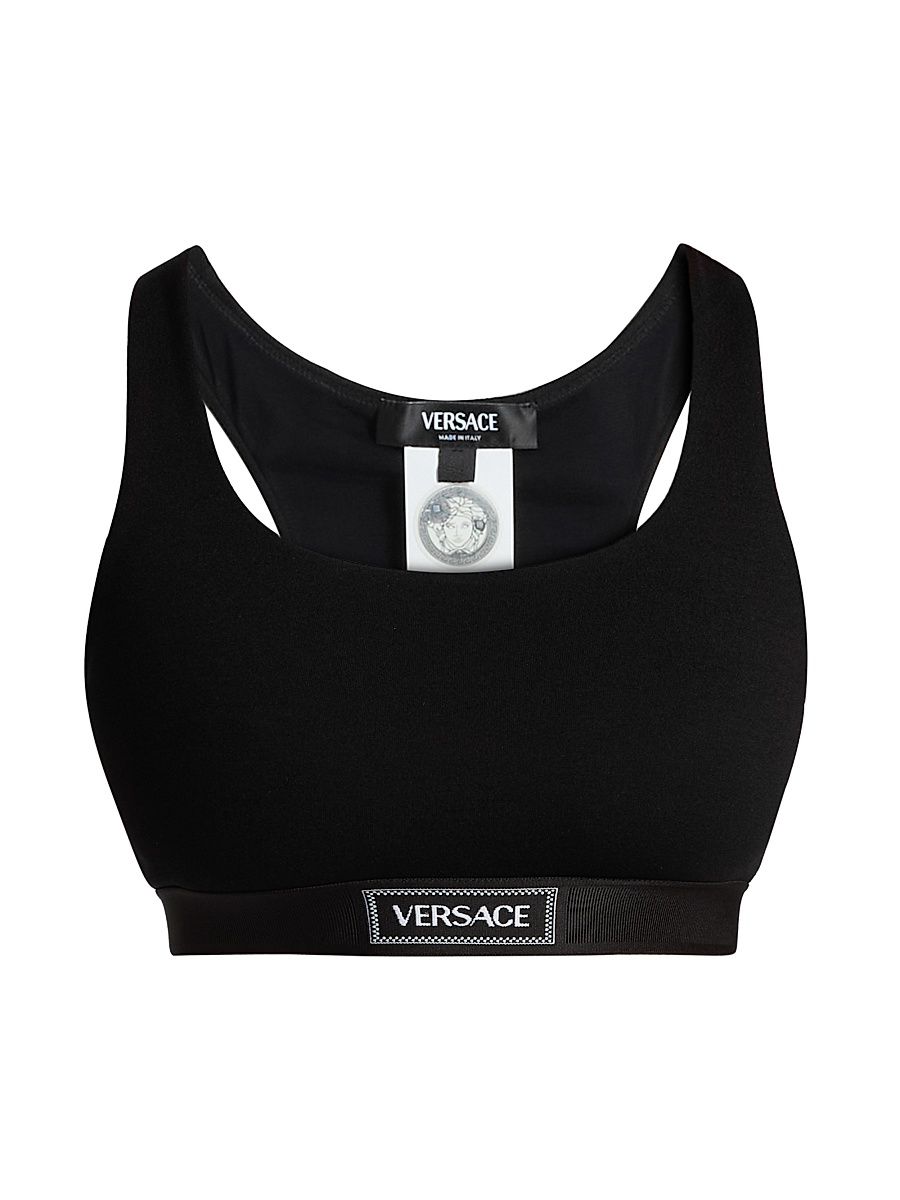 Women's Logo Sports Bra - Black - Size XS