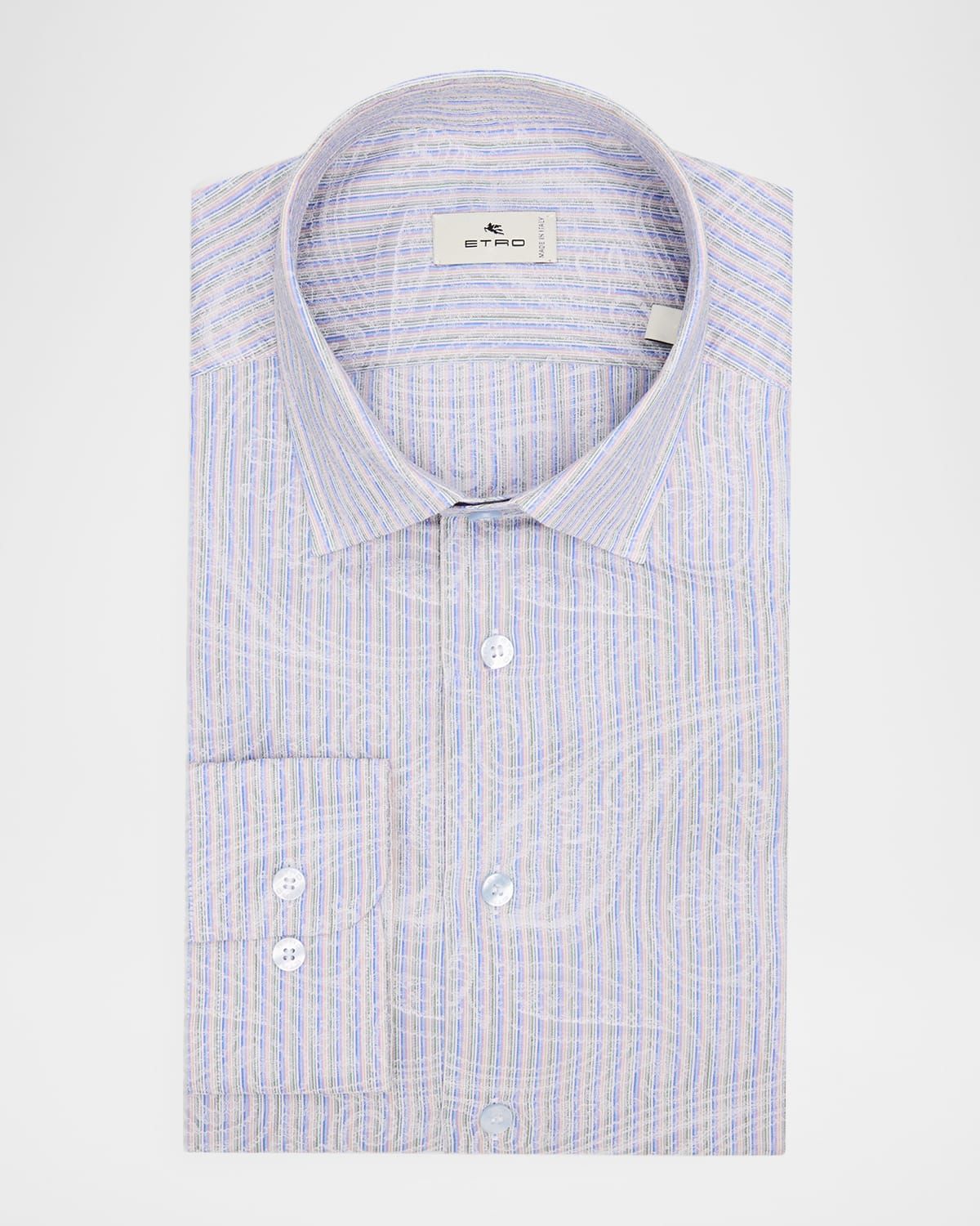 Men & apos;s Roma Stripe and Paisley Cotton Jacquard Shirt