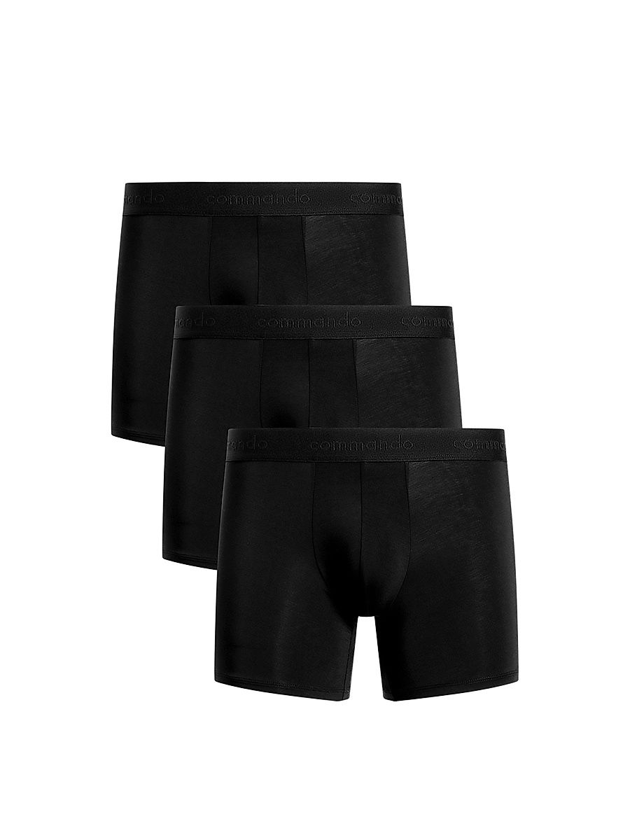 Men's Micro Modal Modern-Fit Boxer Brief 3-Pack - Black - Size XL