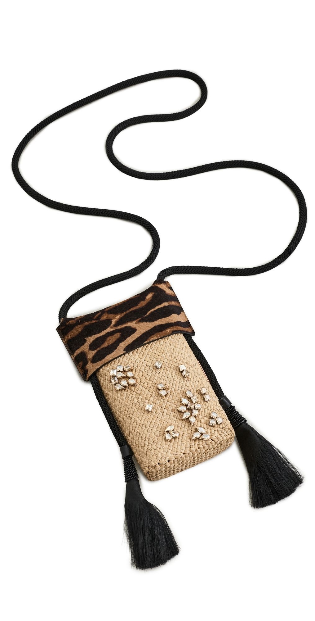 Johanna Ortiz Moon & Mambo Shoulder Bag Leopard/Ecru/Black One Size