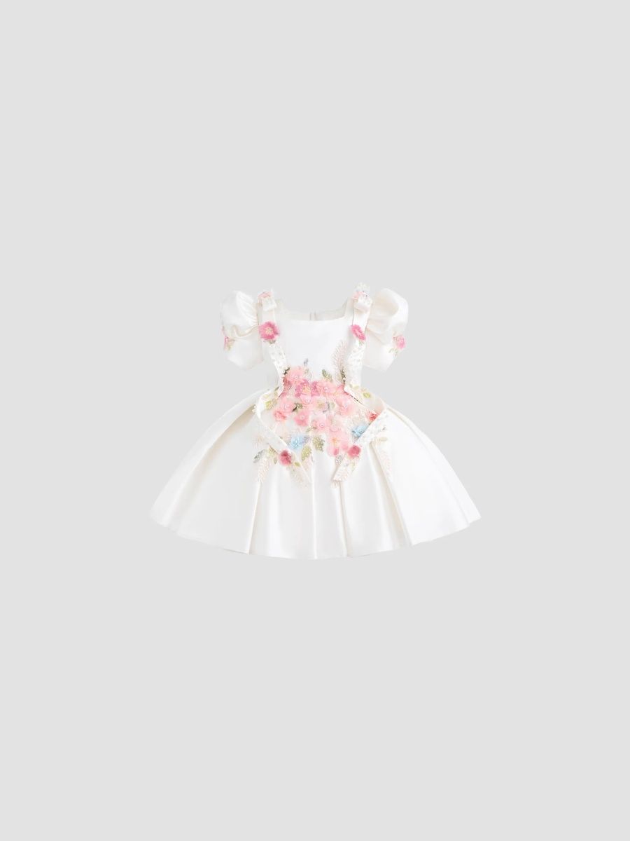 Tulleen Girl's Baby Girl's Little Girl's and Girl's Elarose Dress - White - Size 7