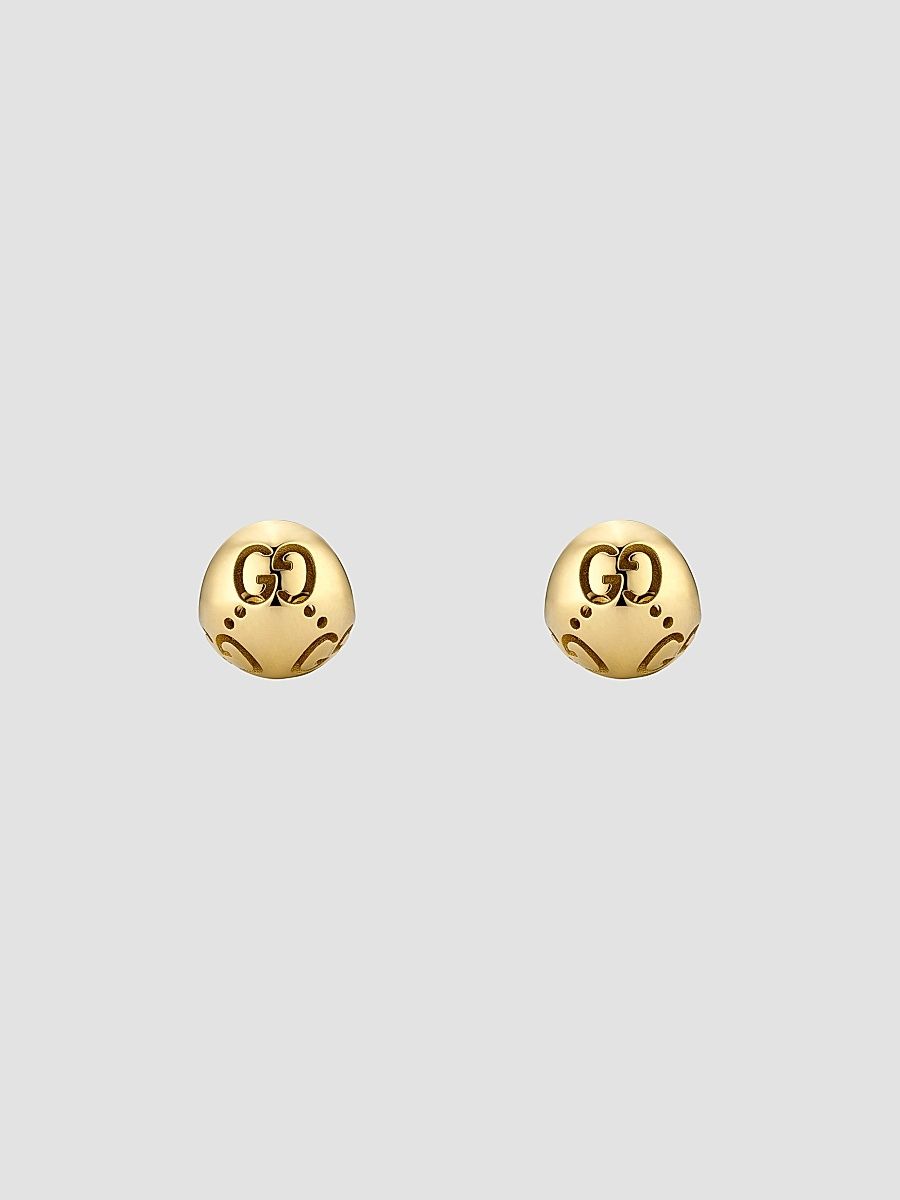 Gucci Women's Gucci Icon 18K Yellow Gold Huggie Earrings - Yellow Gold
